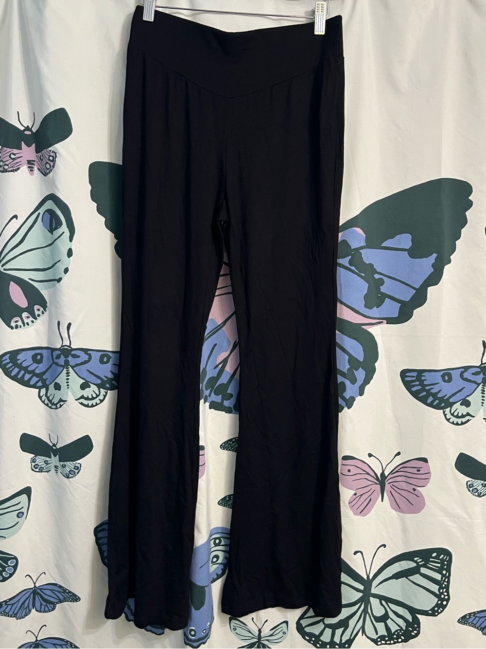 SHEIN Black stretchy flared Leg Pants